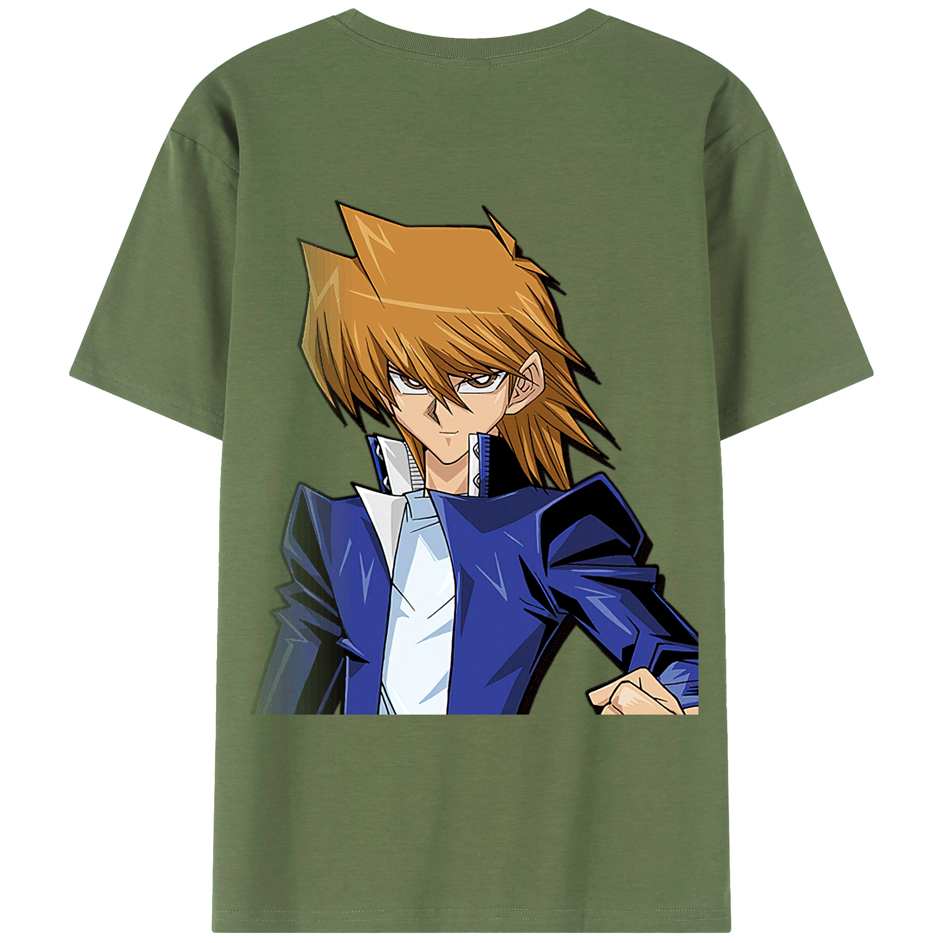 （画像用） 遊☆戯☆王 Yu-Gi-Oh! 綿100％ メンズ半袖Tシャツ（バックプリント） 通気性